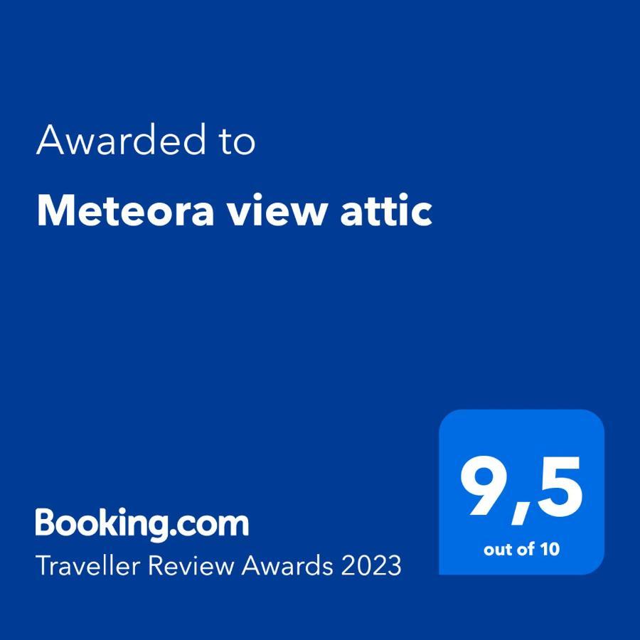 Meteora View Attic Lägenhet Kalampaka Exteriör bild